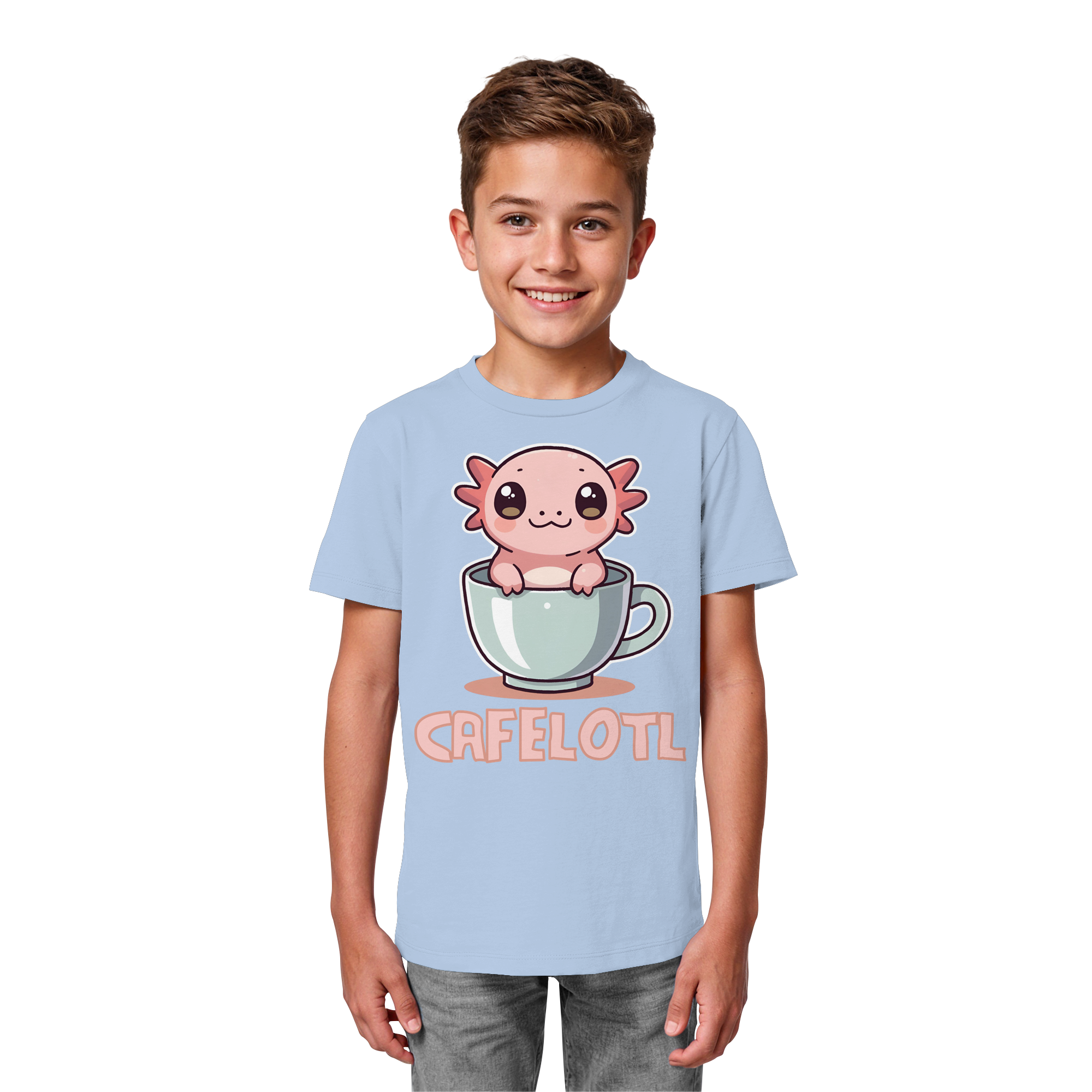 Süßes Axelotl - Kids Organic Shirt