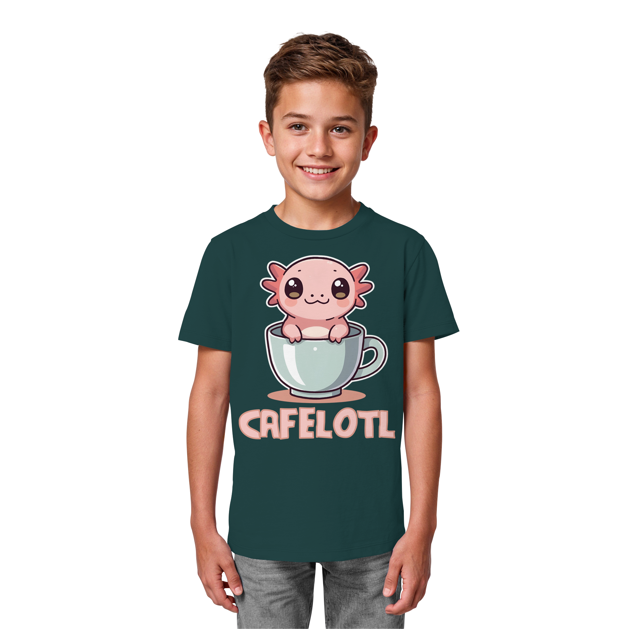 Süßes Axelotl - Kids Organic Shirt