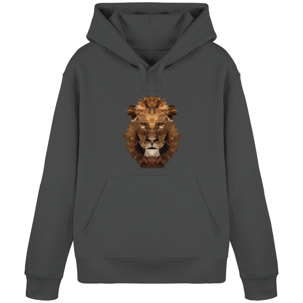Majestätischer Löwe im Polygon Stil - Organic Basic Hoodie