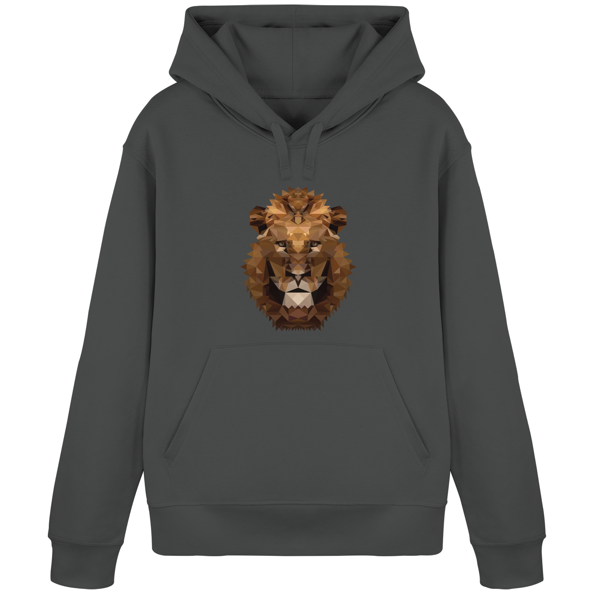 Majestätischer Löwe im Polygon Stil - Organic Basic Hoodie