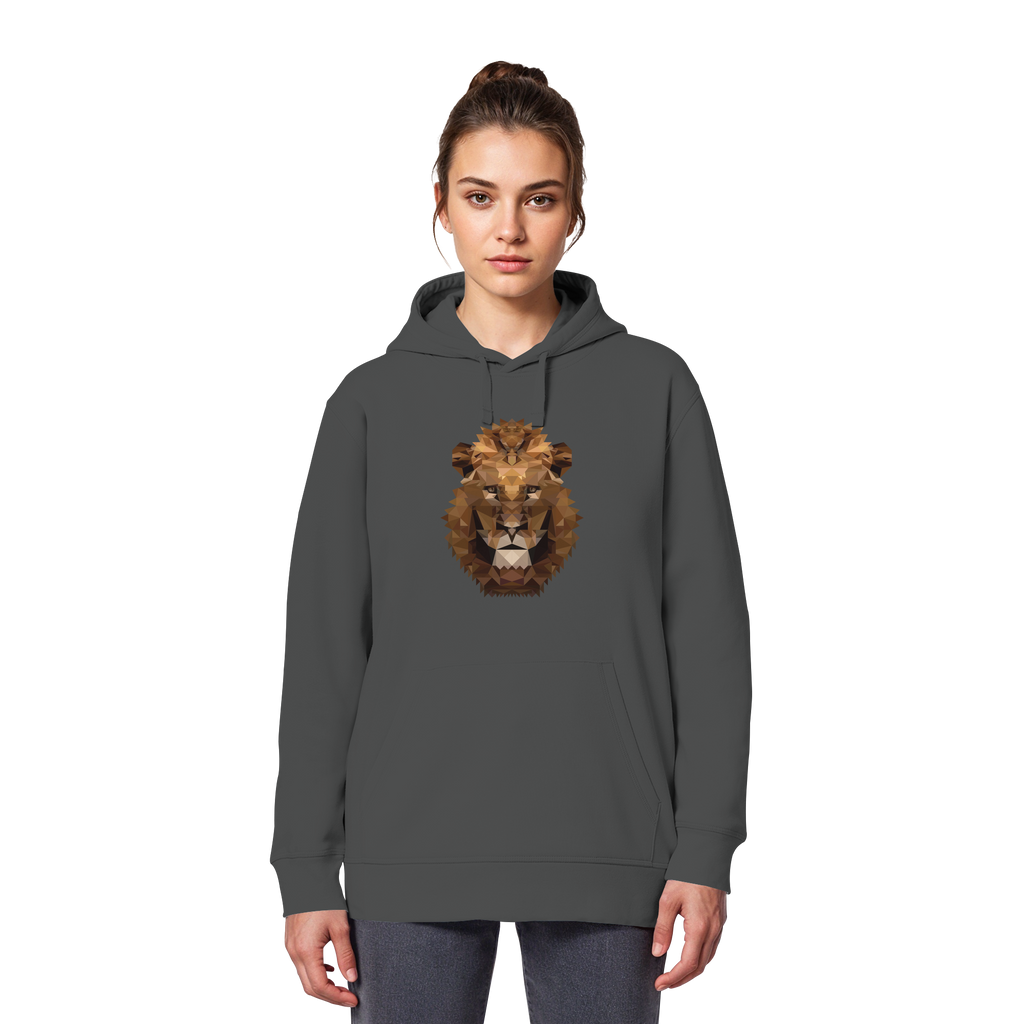 Majestätischer Löwe im Polygon Stil - Organic Basic Hoodie