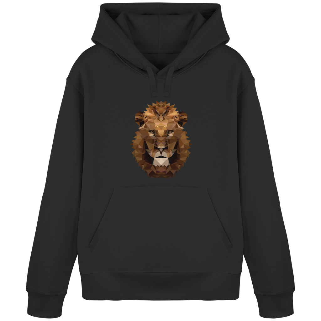 Majestätischer Löwe im Polygon Stil - Organic Basic Hoodie