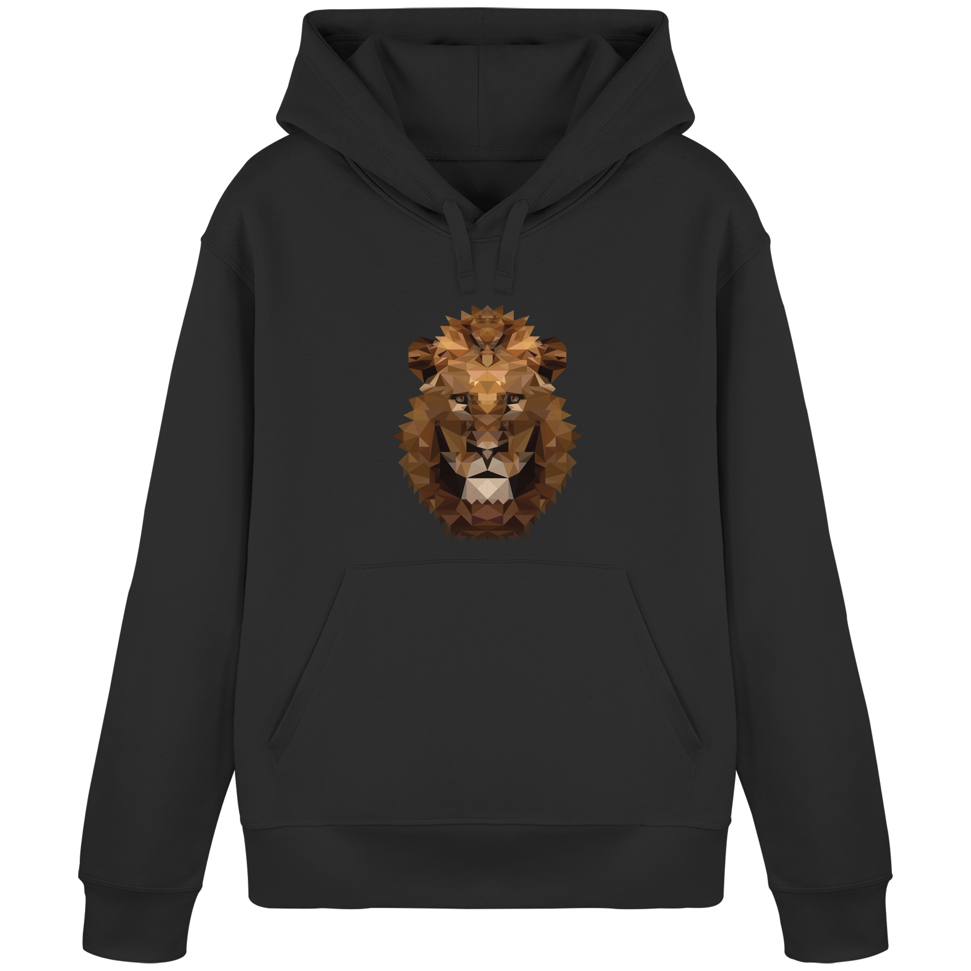 Majestätischer Löwe im Polygon Stil - Organic Basic Hoodie