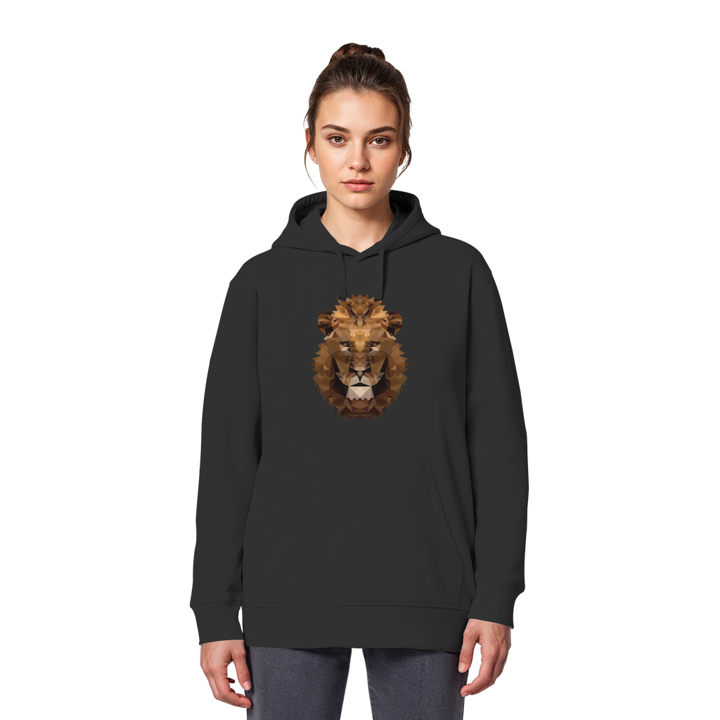 Majestätischer Löwe im Polygon Stil - Organic Basic Hoodie