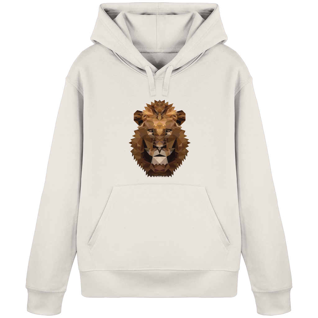 Majestätischer Löwe im Polygon Stil - Organic Basic Hoodie
