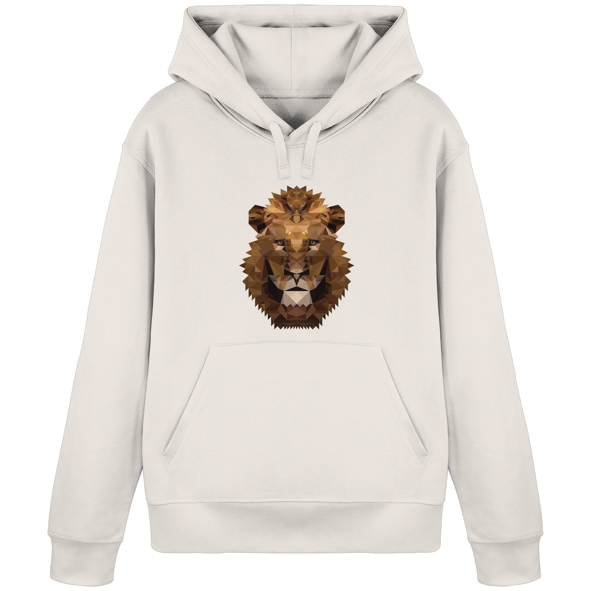 Majestätischer Löwe im Polygon Stil - Organic Basic Hoodie