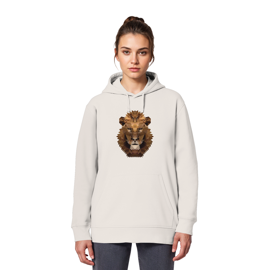 Majestätischer Löwe im Polygon Stil - Organic Basic Hoodie
