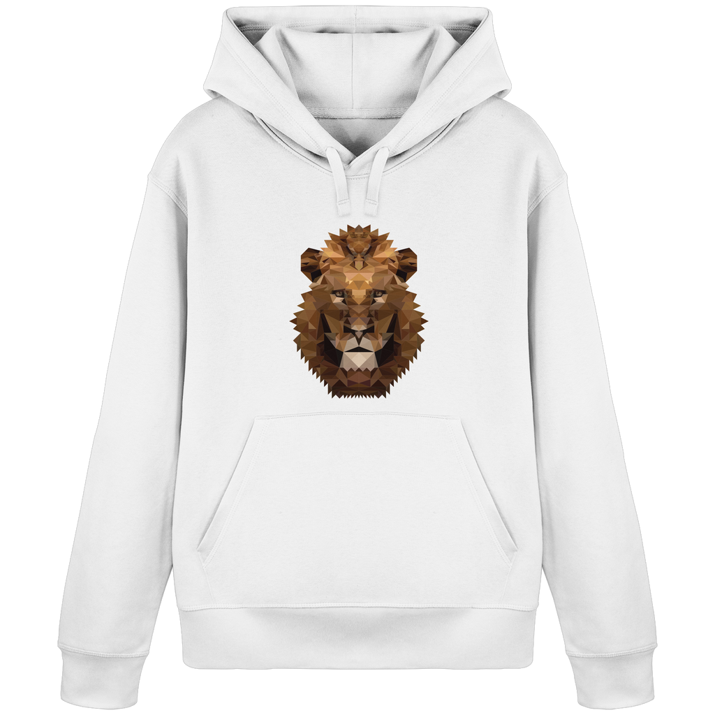 Majestätischer Löwe im Polygon Stil - Organic Basic Hoodie