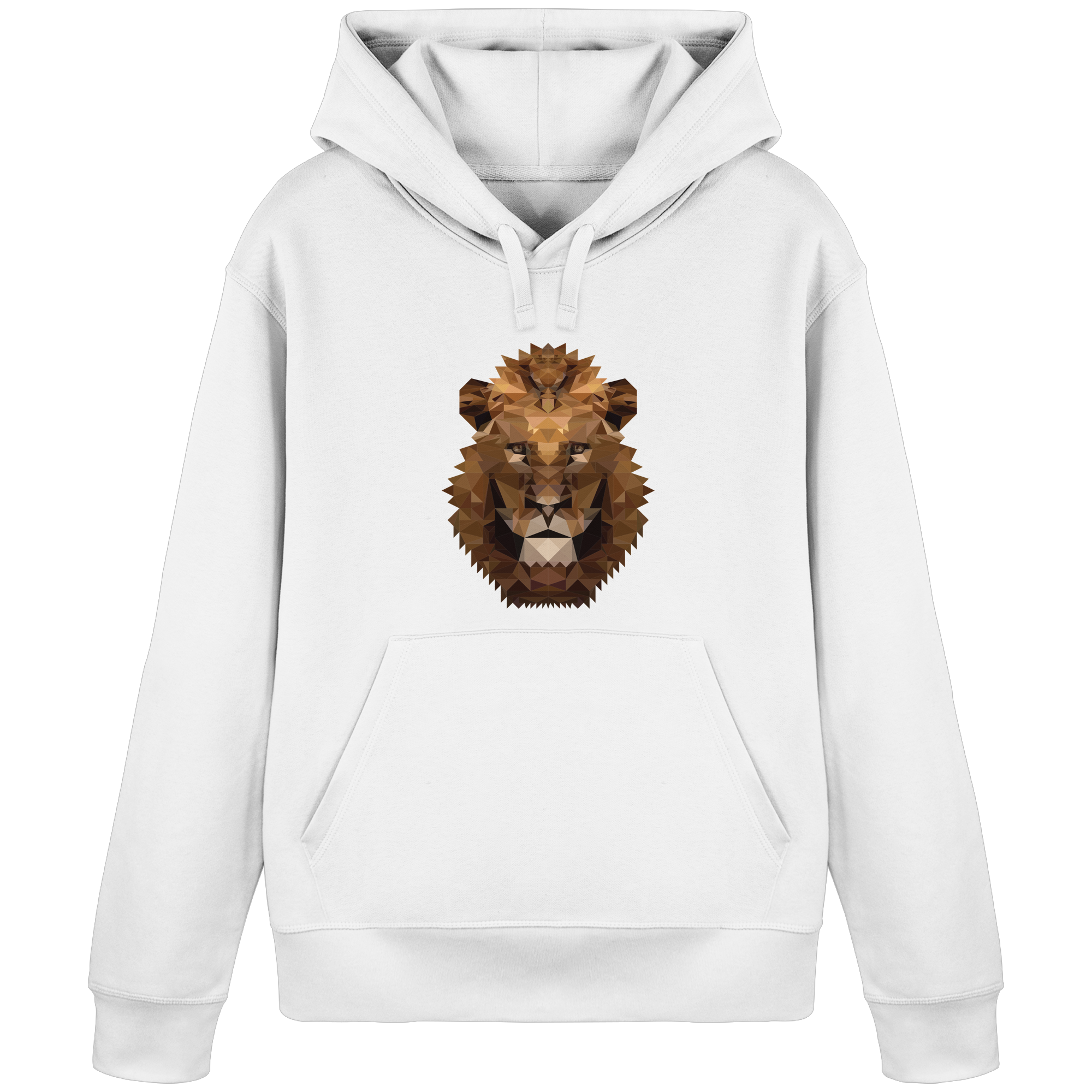 Majestätischer Löwe im Polygon Stil - Organic Basic Hoodie