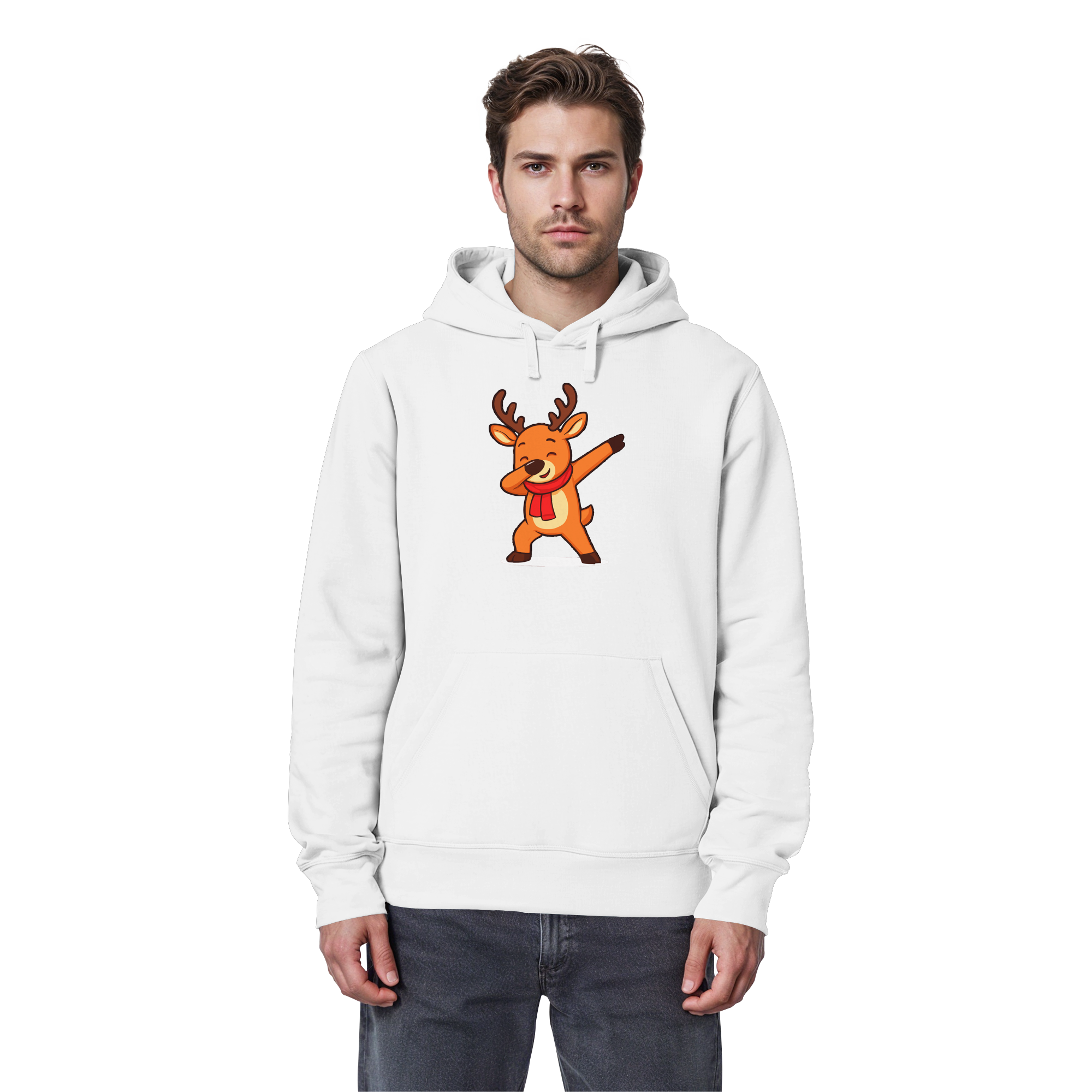 Dabbendes Rentier - Organic Basic Hoodie