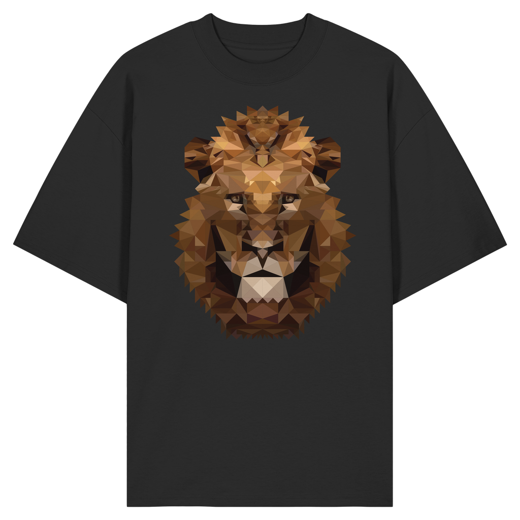 Majestätischer Löwe im Polygon Stil - Organic Oversize Shirt