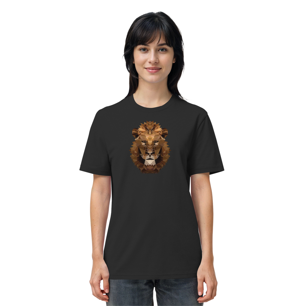 Majestätischer Löwe im Polygon Stil - Organic Shirt