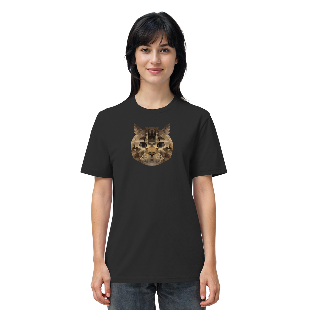 Katze im Polygon-Stil - Organic Shirt