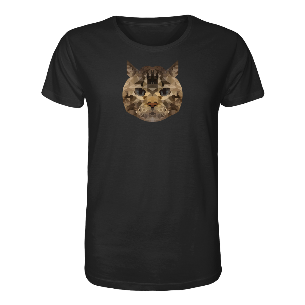 Katze im Polygon-Stil - Organic Shirt