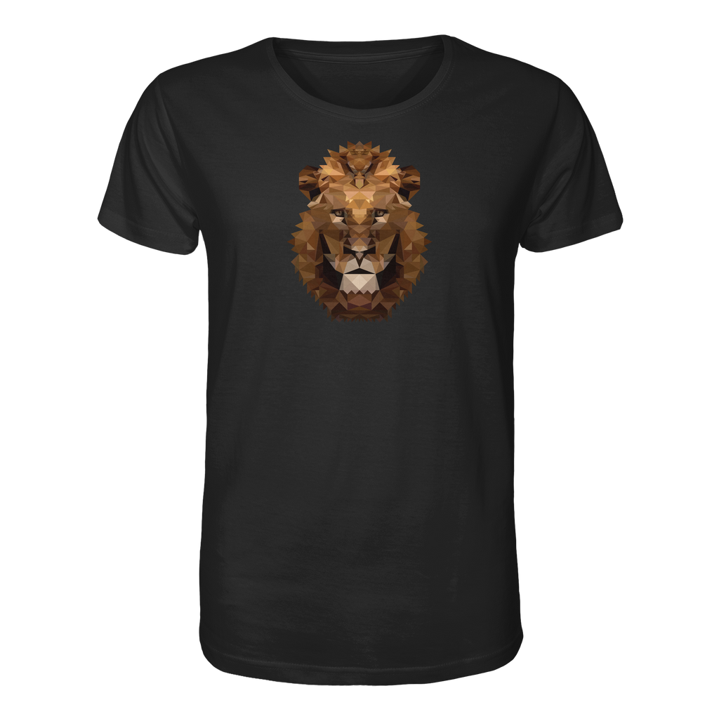 Majestätischer Löwe im Polygon Stil - Organic Shirt