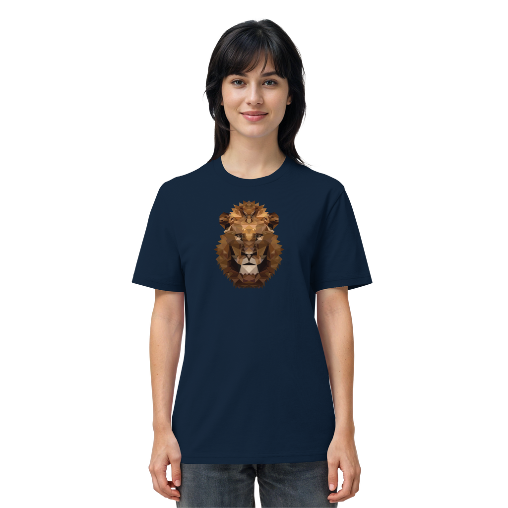 Majestätischer Löwe im Polygon Stil - Organic Shirt