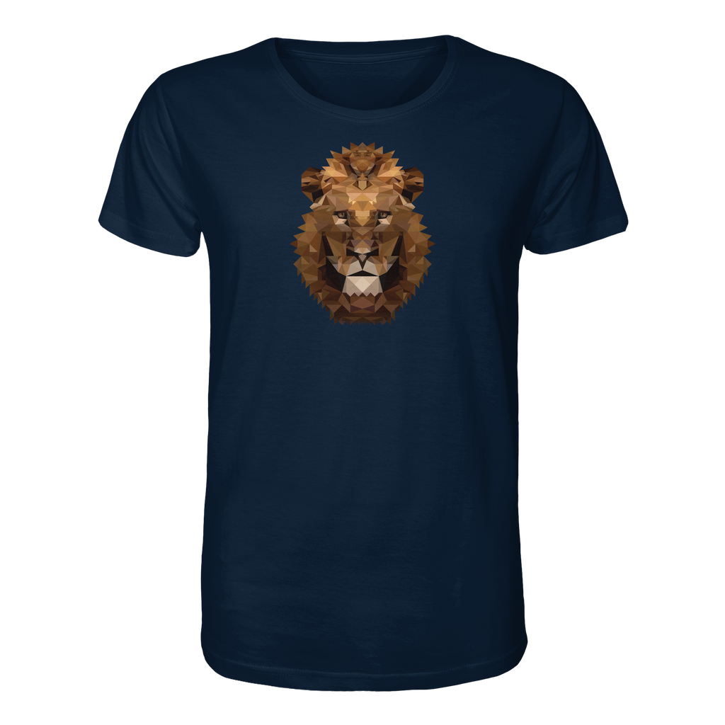 Majestätischer Löwe im Polygon Stil - Organic Shirt