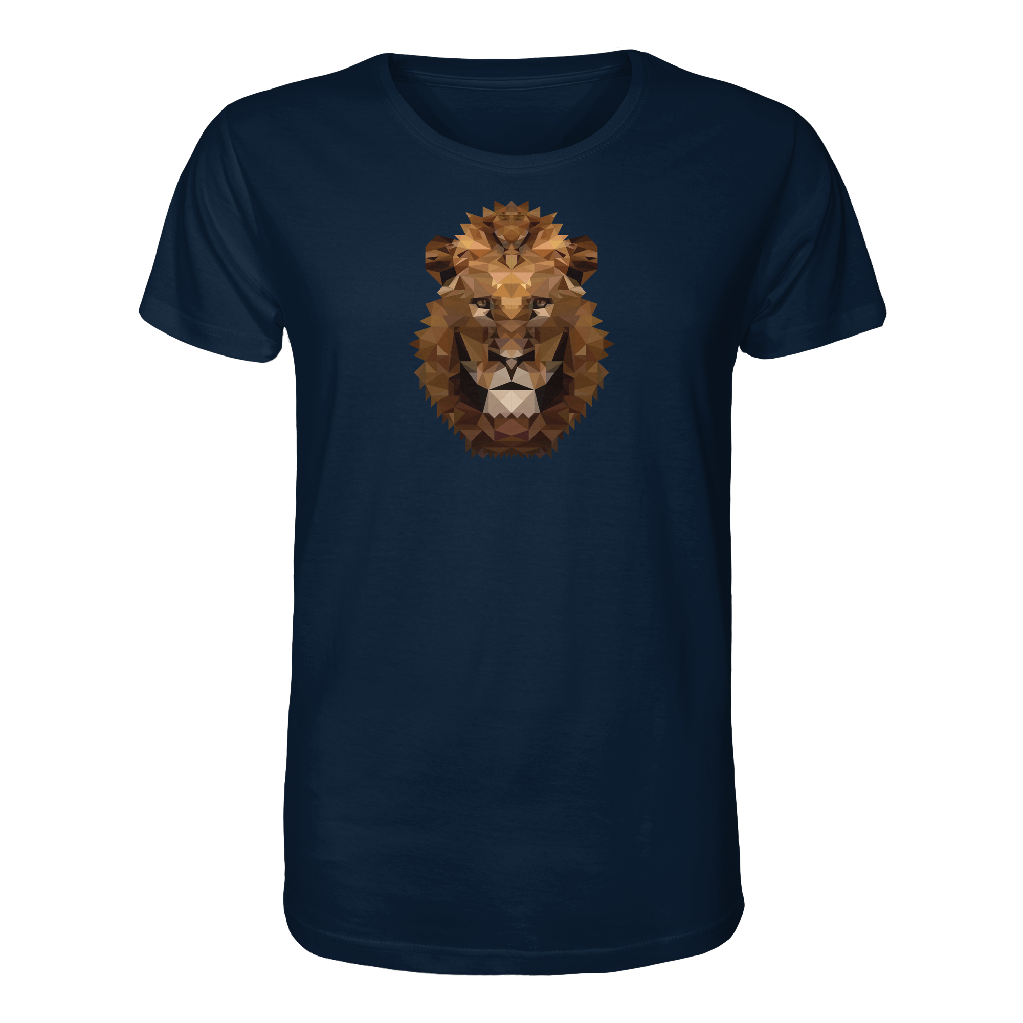 Majestätischer Löwe im Polygon Stil - Organic Shirt