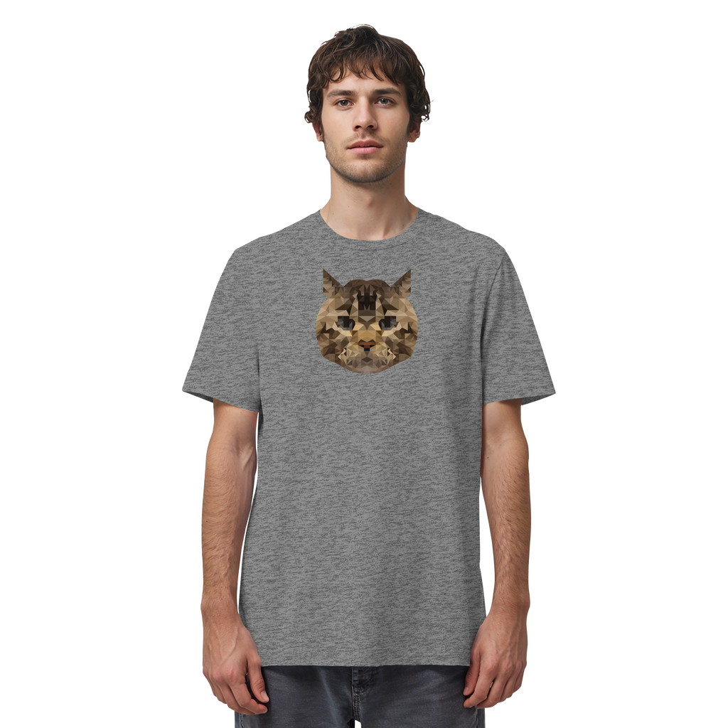 Katze im Polygon-Stil - Organic Shirt