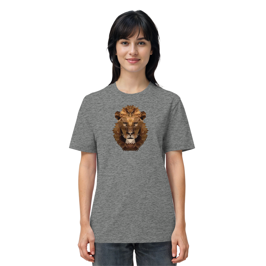 Majestätischer Löwe im Polygon Stil - Organic Shirt