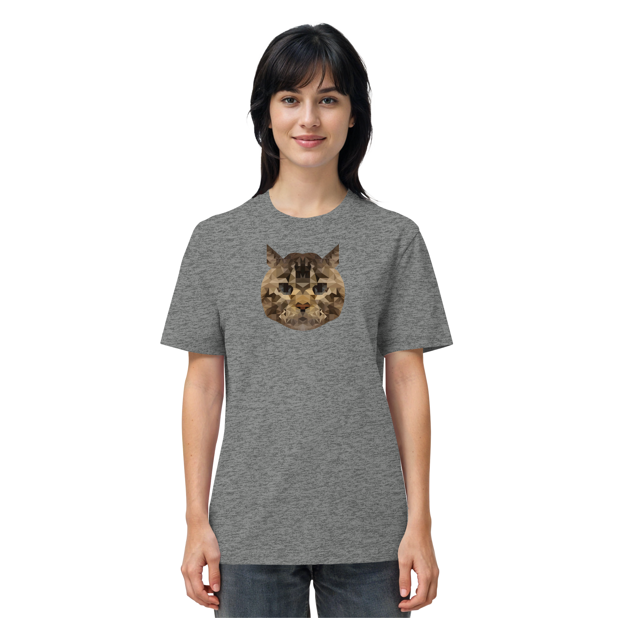 Katze im Polygon-Stil - Organic Shirt