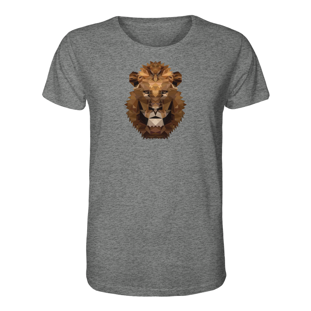 Majestätischer Löwe im Polygon Stil - Organic Shirt