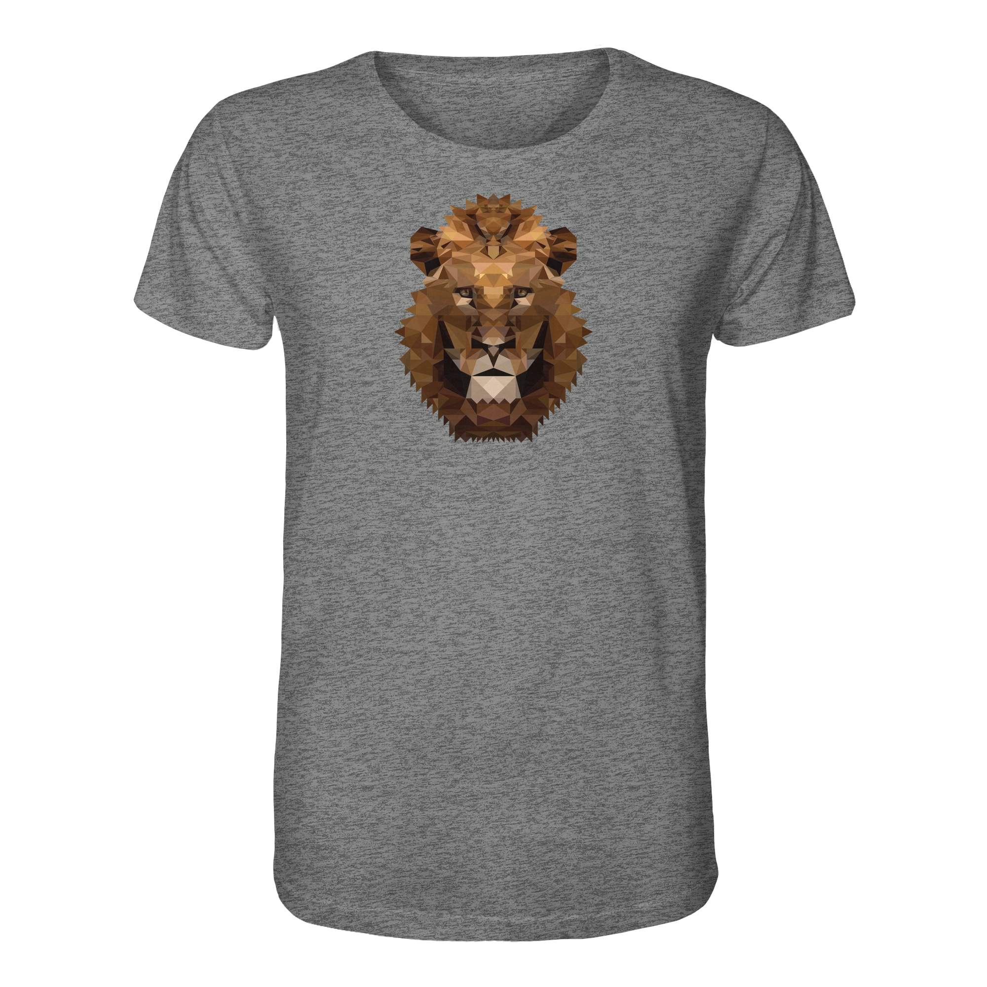 Majestätischer Löwe im Polygon Stil - Organic Shirt