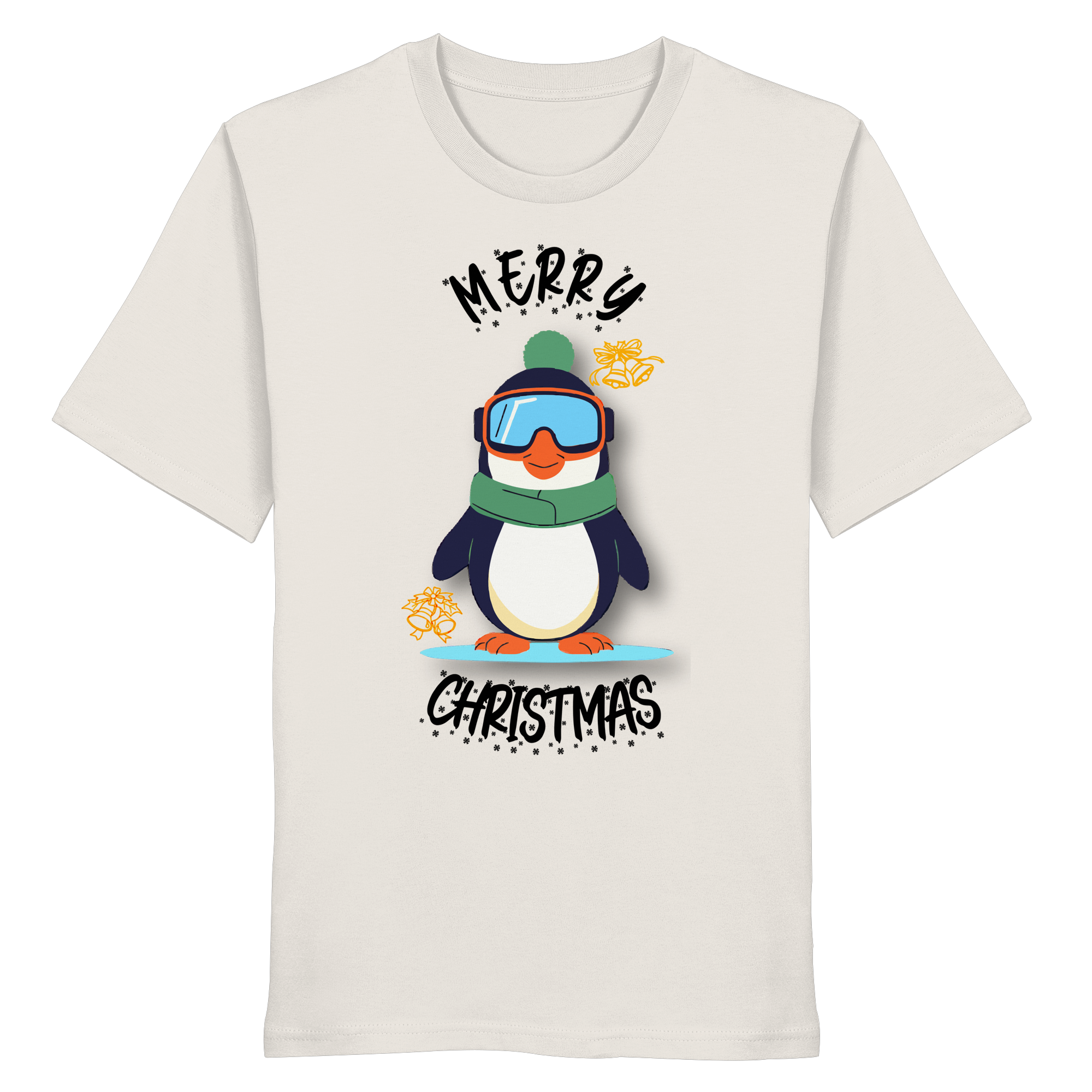 Pinguin mit Skibrille - Organic Shirt