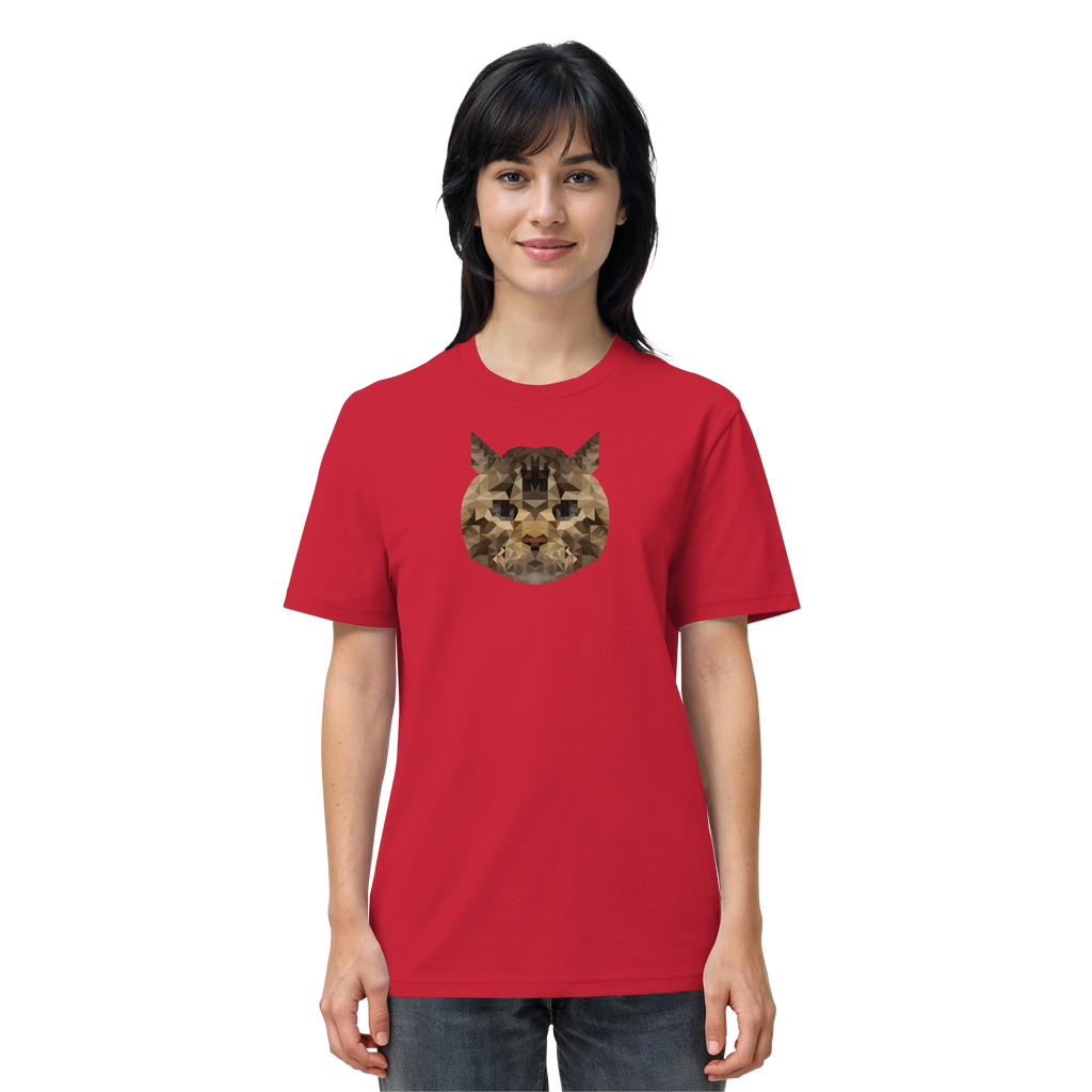 Katze im Polygon-Stil - Organic Shirt