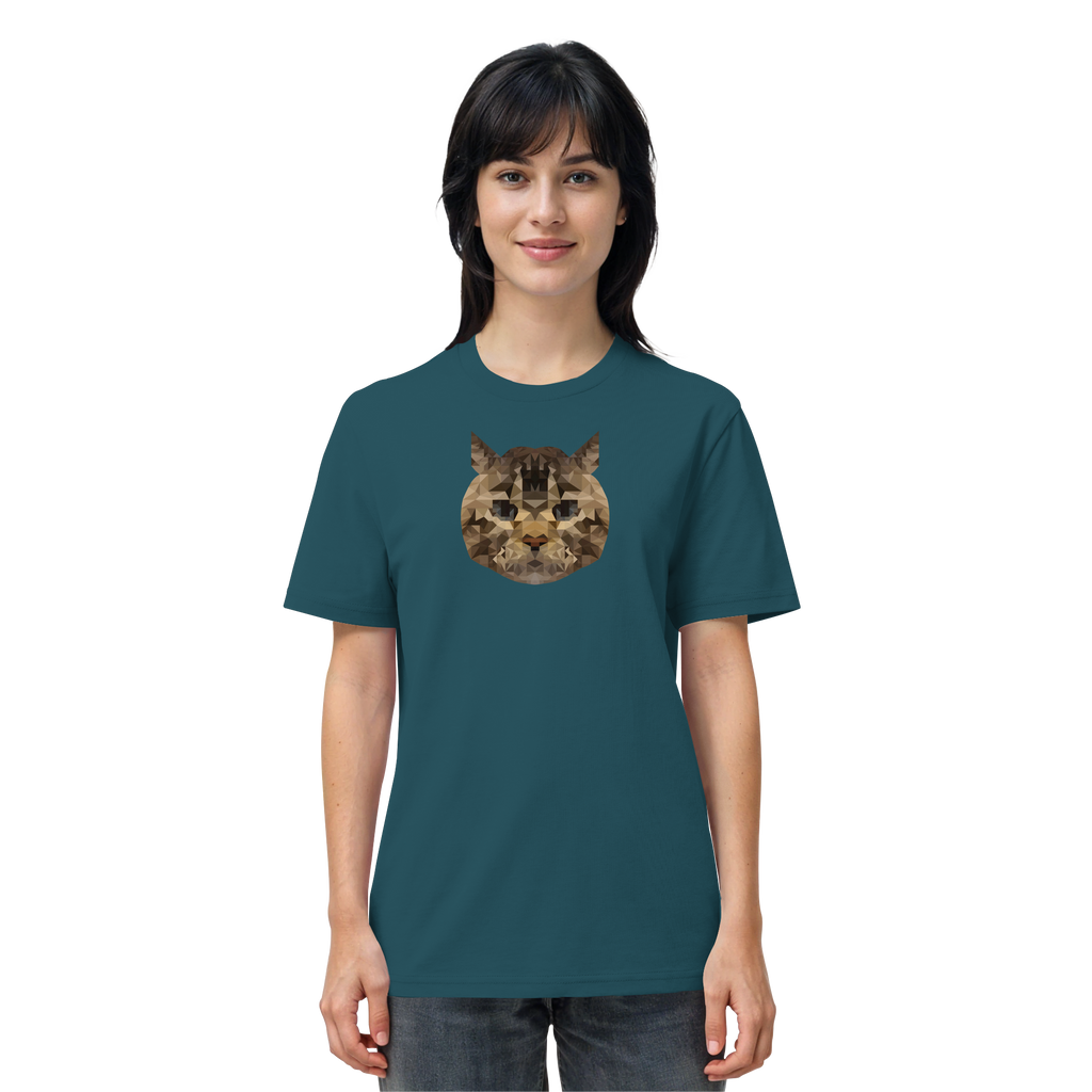 Katze im Polygon-Stil - Organic Shirt