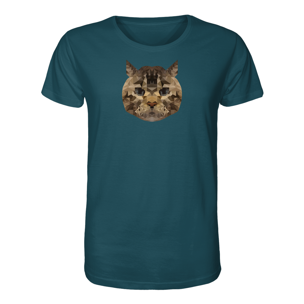 Katze im Polygon-Stil - Organic Shirt