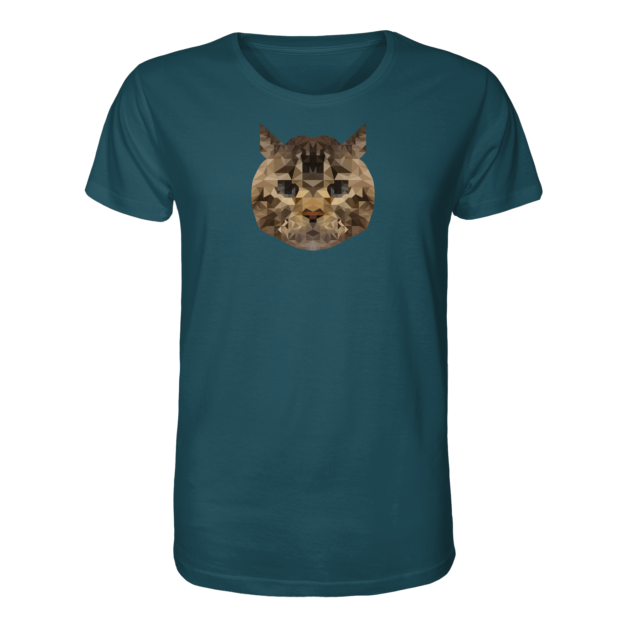 Katze im Polygon-Stil - Organic Shirt