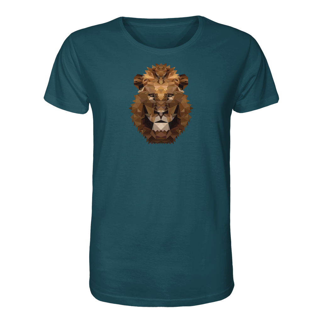 Majestätischer Löwe im Polygon Stil - Organic Shirt