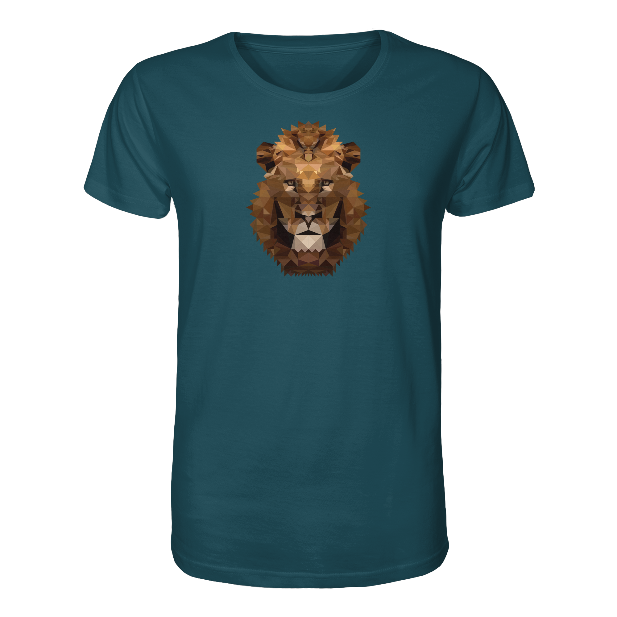 Majestätischer Löwe im Polygon Stil - Organic Shirt