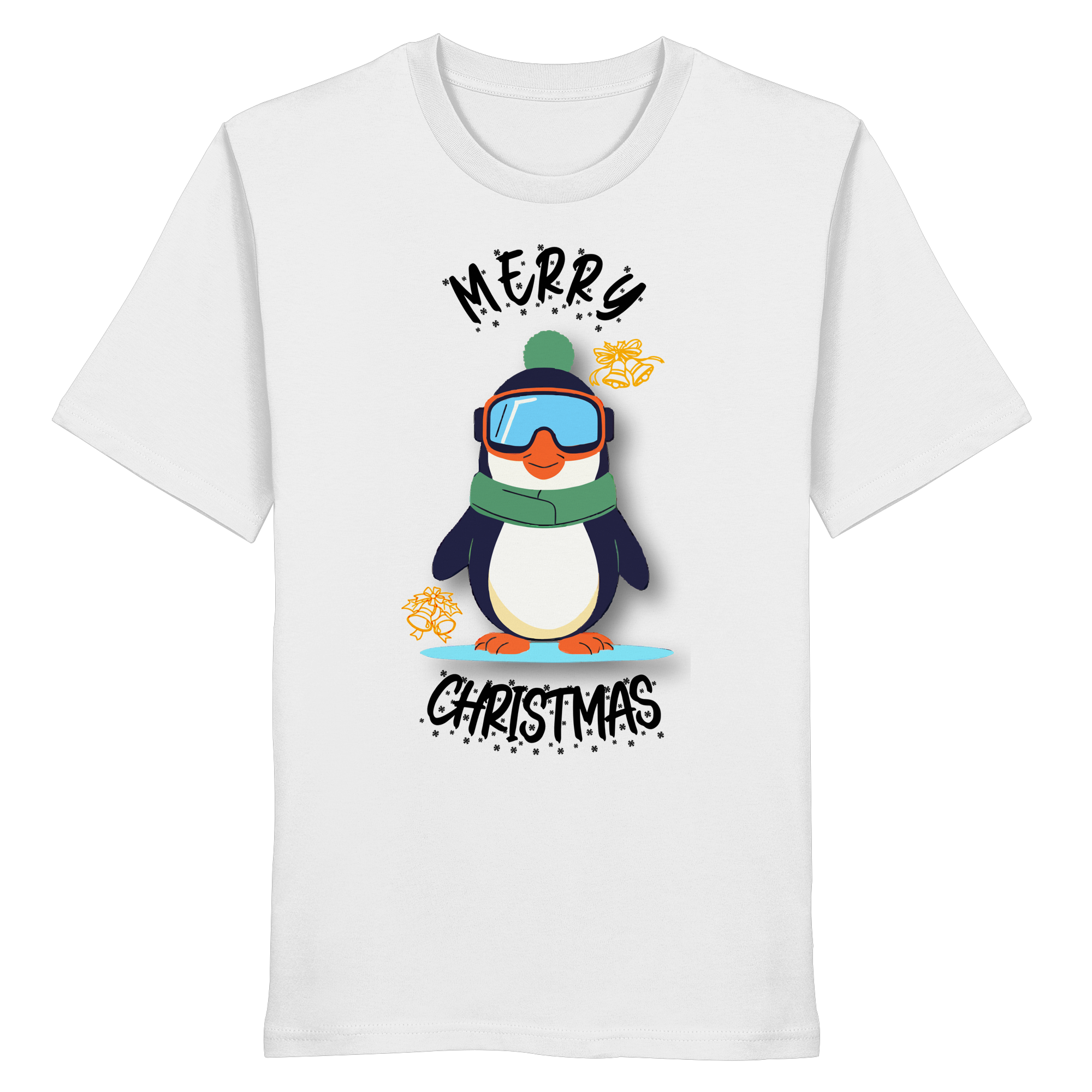 Pinguin mit Skibrille - Organic Shirt