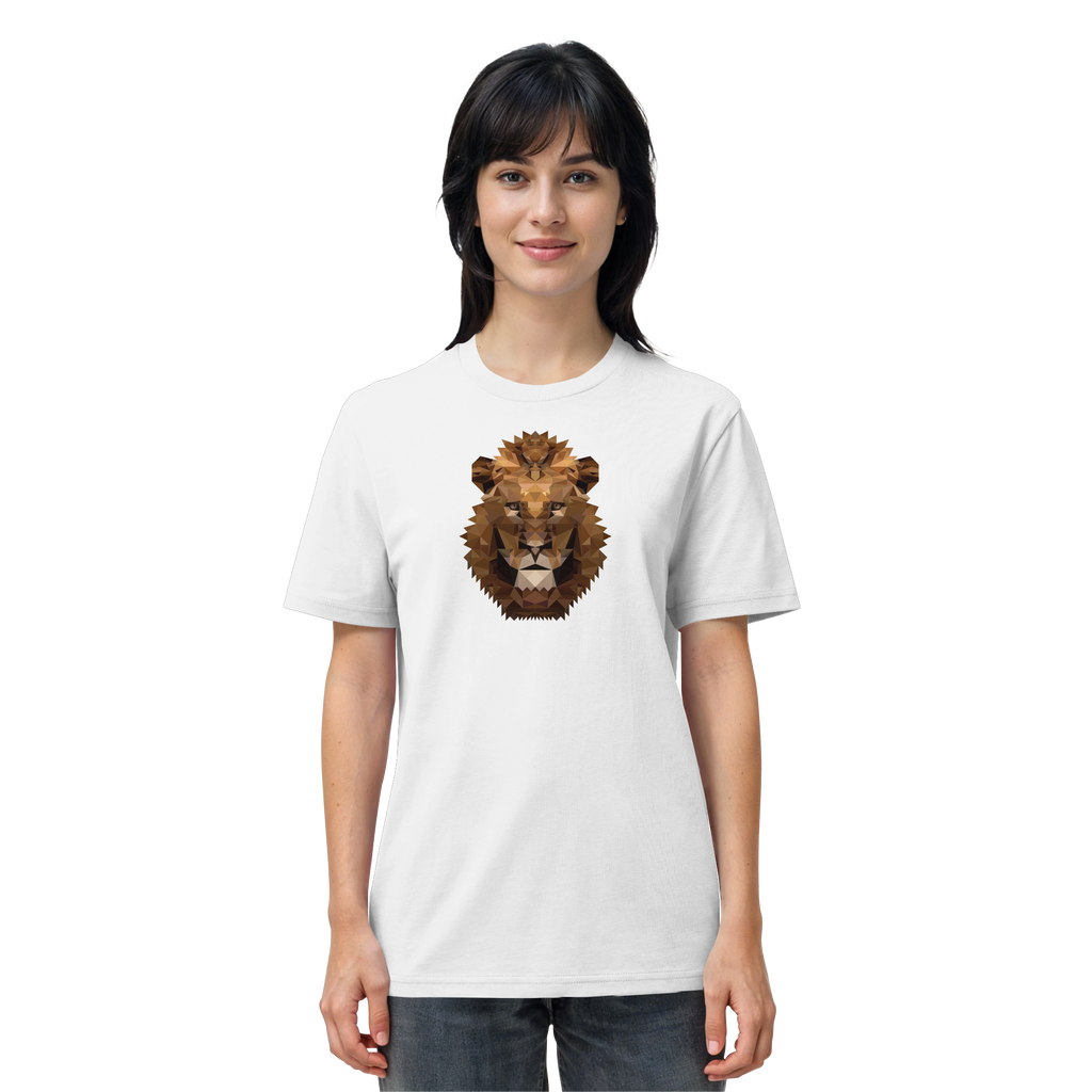 Majestätischer Löwe im Polygon Stil - Organic Shirt