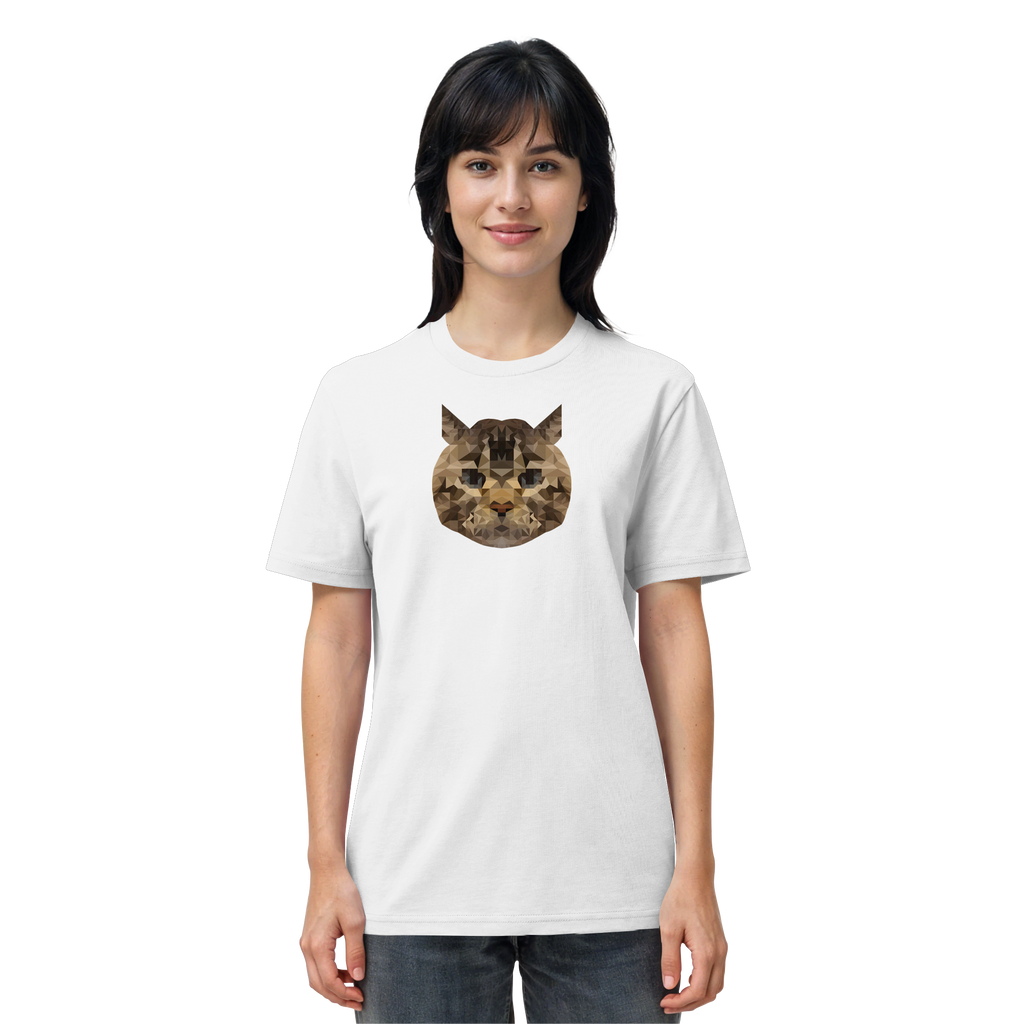 Katze im Polygon-Stil - Organic Shirt
