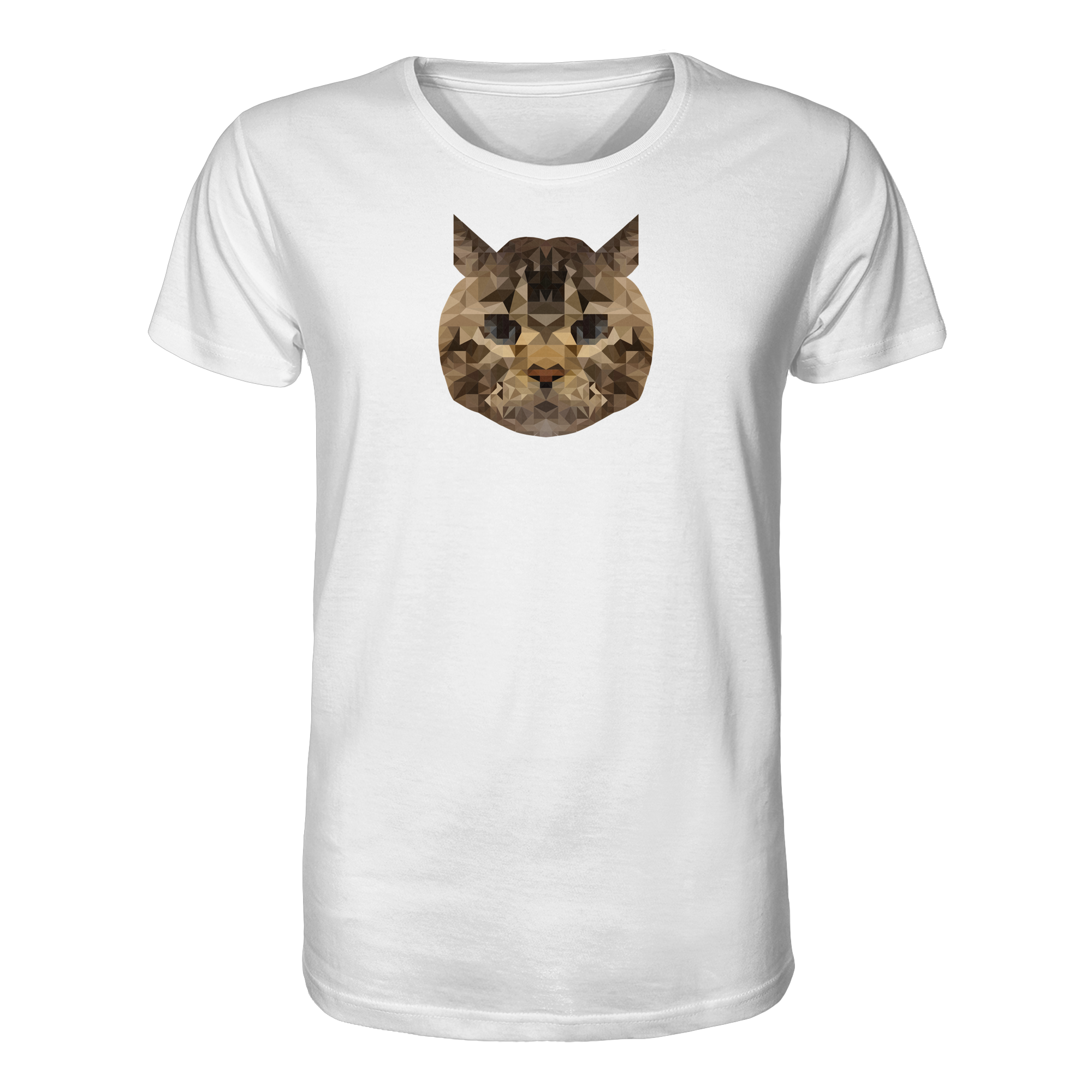 Katze im Polygon-Stil - Organic Shirt