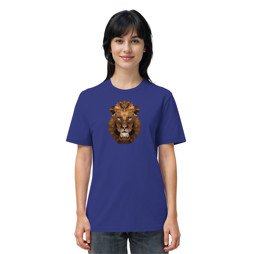 Majestätischer Löwe im Polygon Stil - Organic Shirt