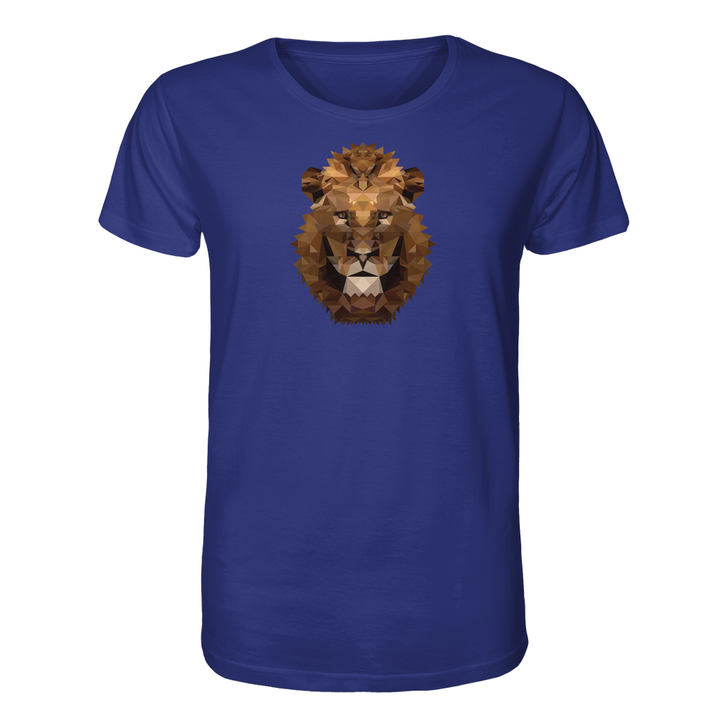 Majestätischer Löwe im Polygon Stil - Organic Shirt