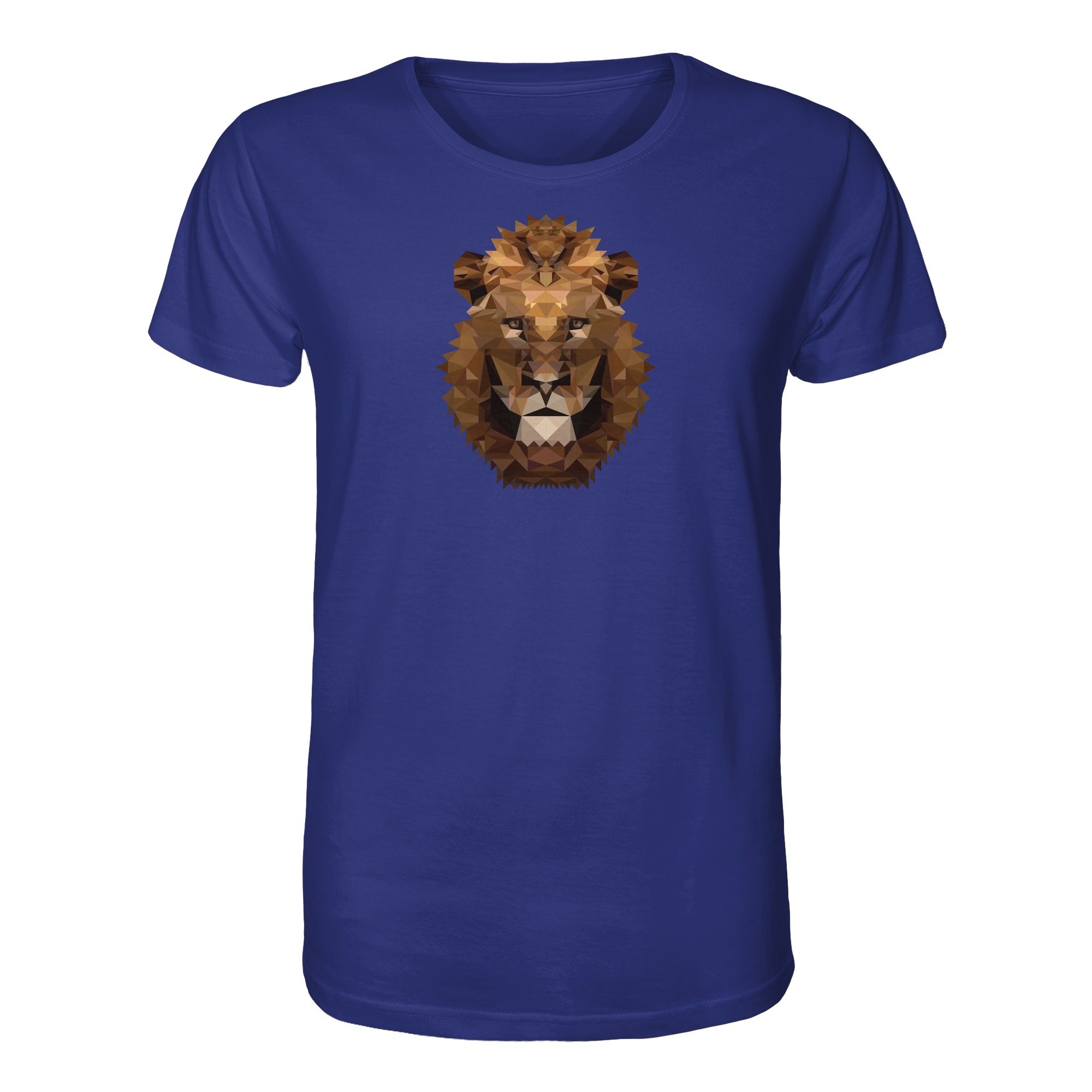 Majestätischer Löwe im Polygon Stil - Organic Shirt